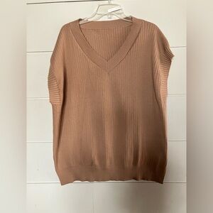 XXL Tan sweater vest men’s